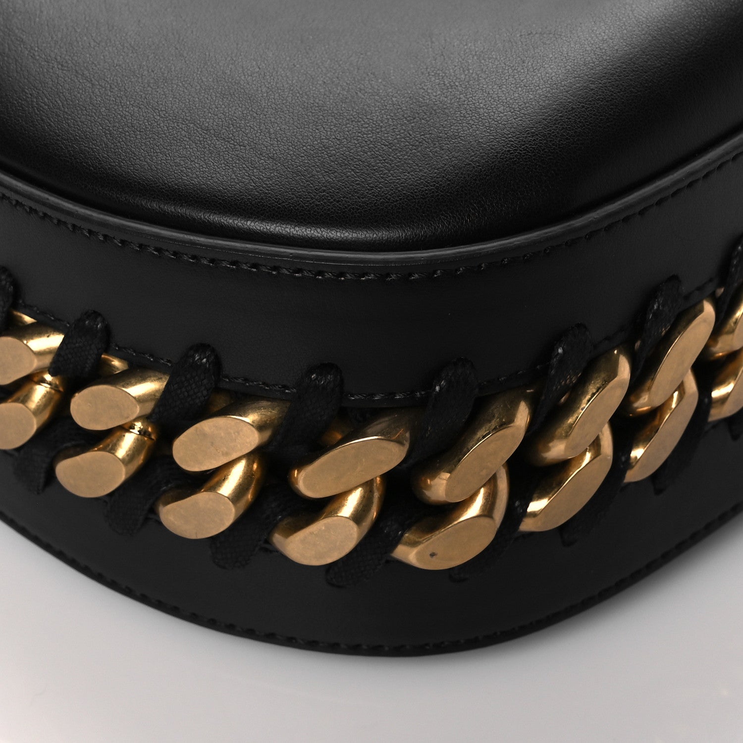 Stella McCartney Eco Alter Nappa Chain Small Hobo Black 8 of 9