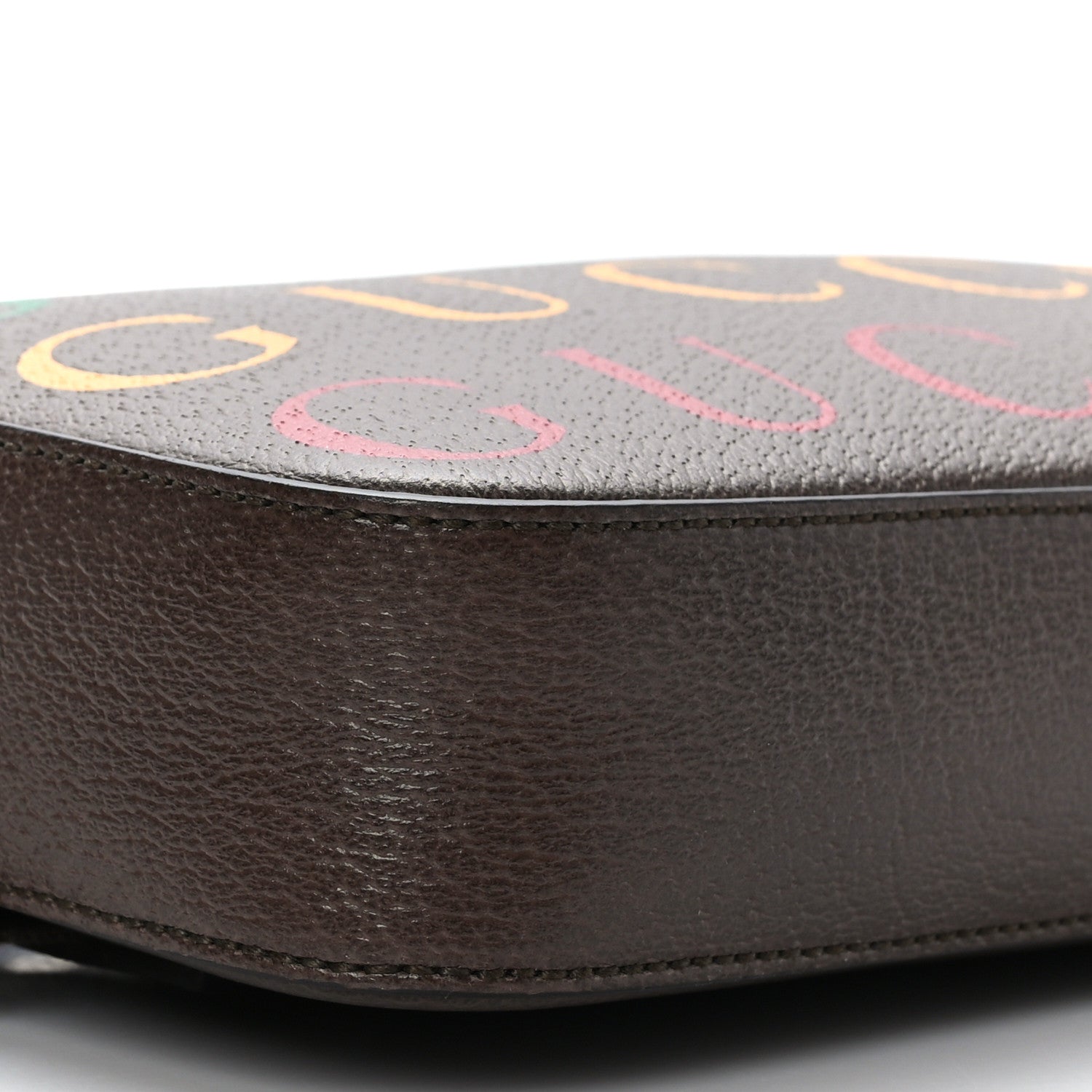 Gucci Textured Dollar Calfskin Gucci 100 Aria Belt Bag 90 36 New Acero Multicolor 8 of 9