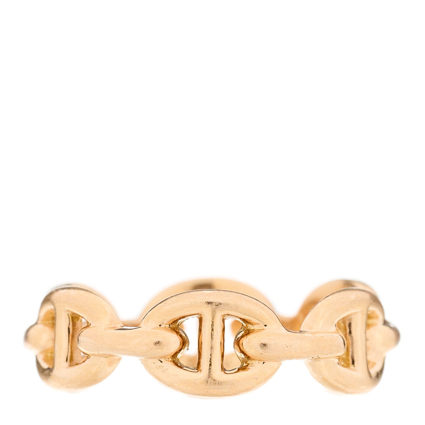 18K Rose Gold PM Chaine D'Ancre Enchainee Ring 52 6