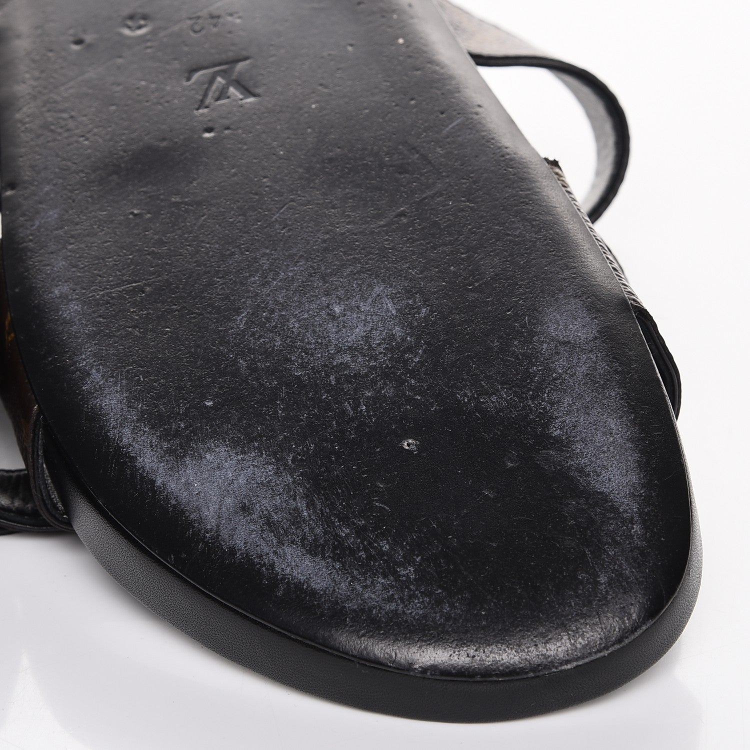 Louis Vuitton Monogram Bom Dia Mule Sandals 42 Black 9 of 10