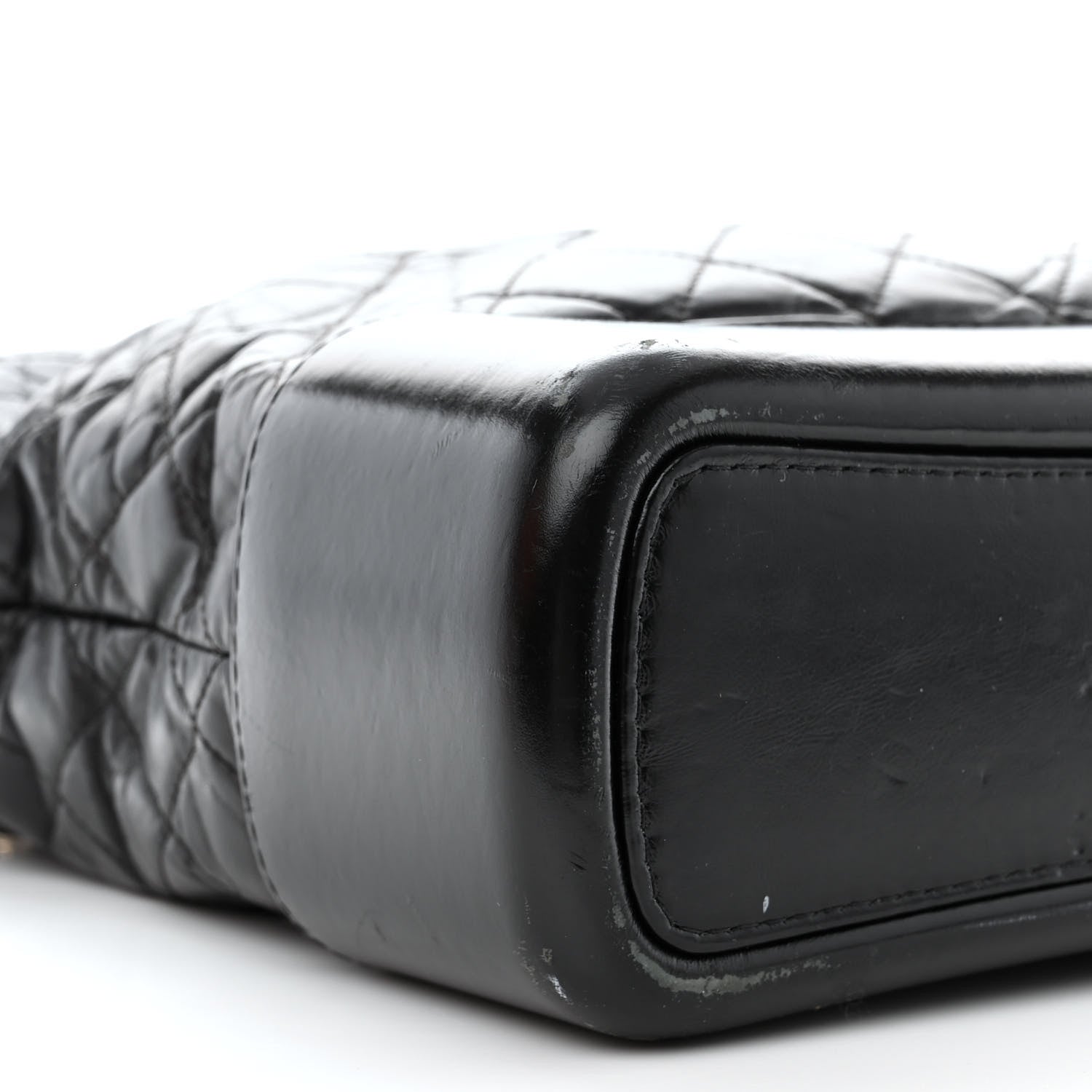 Chanel Aged Calfskin Quilted Large Gabrielle Hobo Black 9 of 13