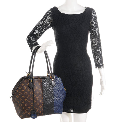 Louis Vuitton Monogram Stripes Medium Bag Marine 2 of 7