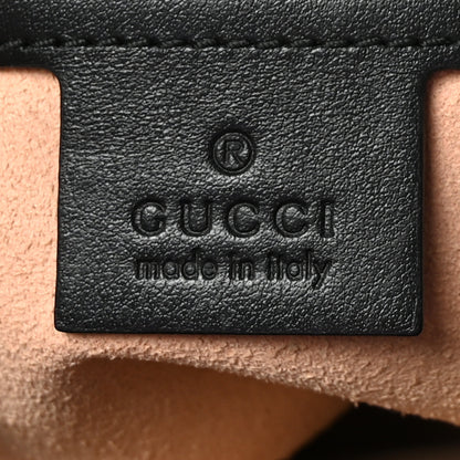 Gucci Calfskin Matelasse Small GG Marmont Shoulder Bag Black 6 of 10