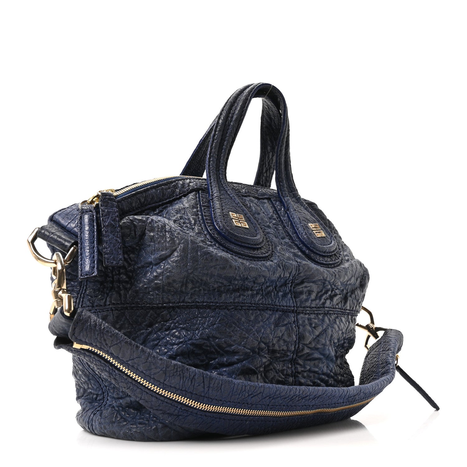 Givenchy Tumbled Sheepskin Small Nightingale Navy 3 of 10