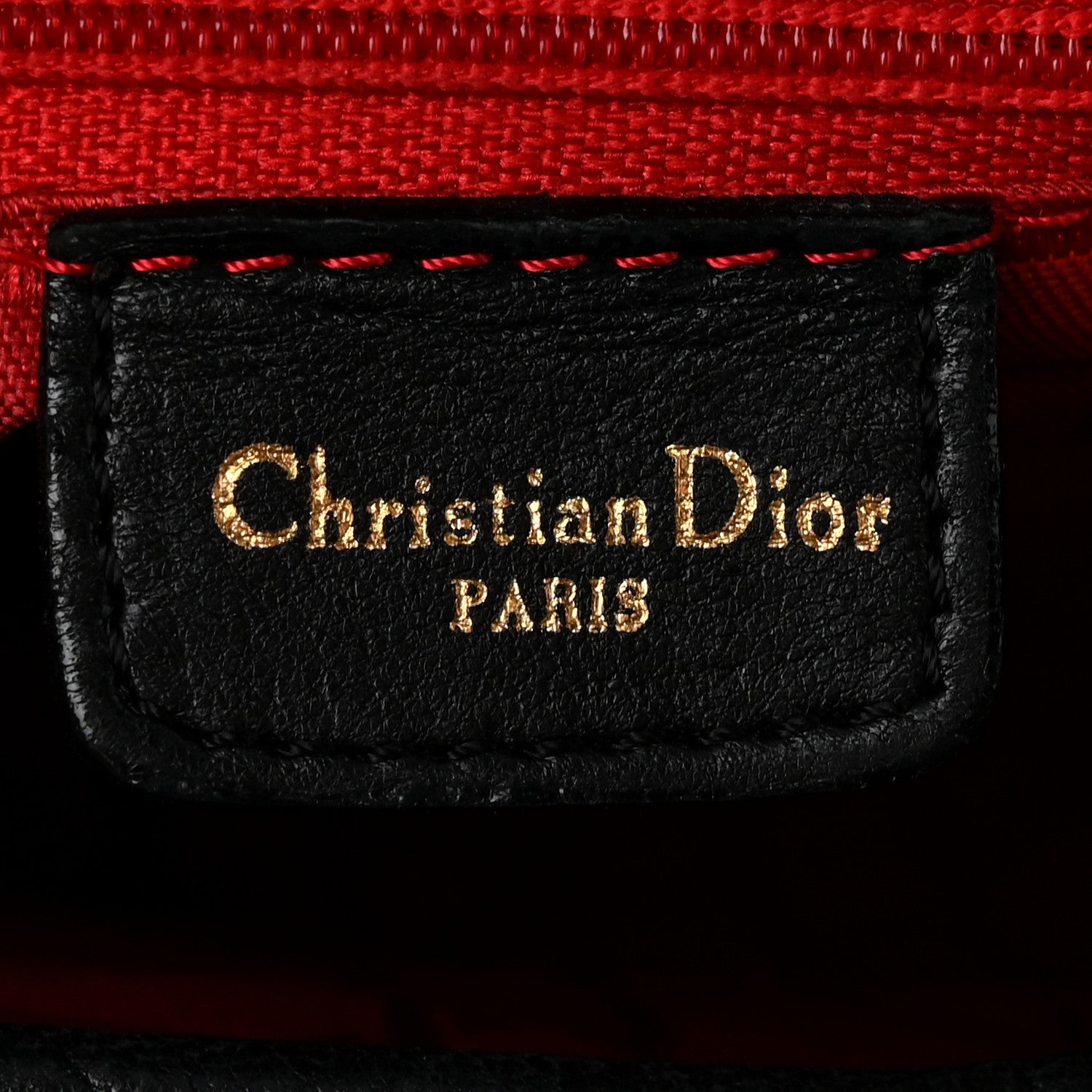 Christian Dior Lambskin Cannage Large Lady Dior Black 6 of 11