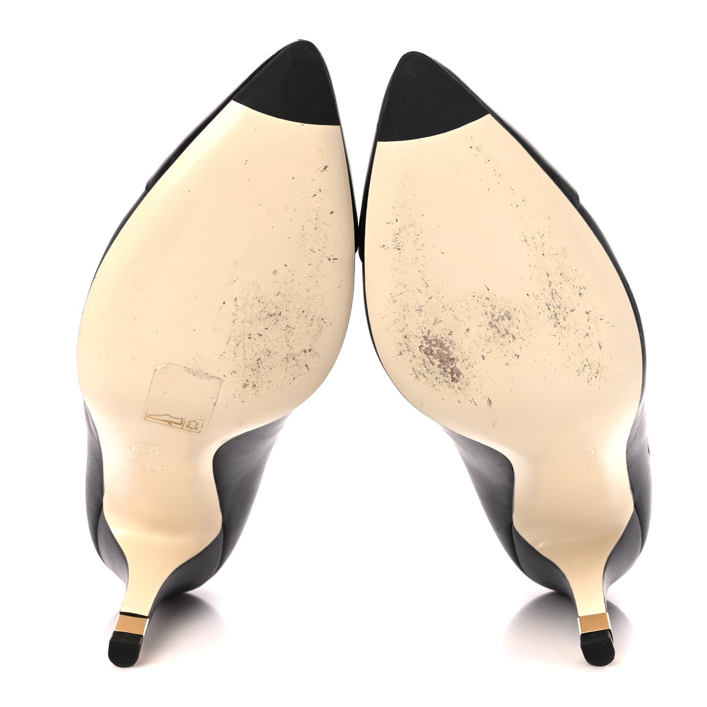 Lambskin CC Pumps 39.5 Black