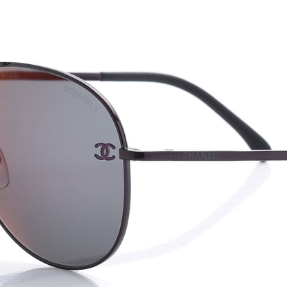 Chanel CC Pilot Sunglasses 4189-T-Q Bordeaux 5 of 9