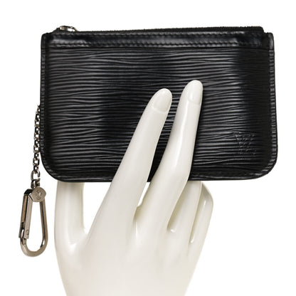Louis Vuitton Epi Key Pouch Black 2 of 9