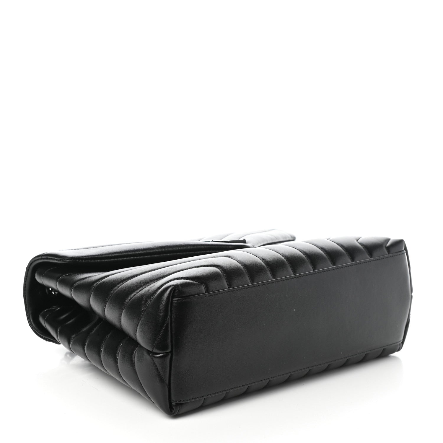 Saint Laurent Calfskin Y Quilted Monogram Medium Loulou Chain Satchel Black 4 of 9