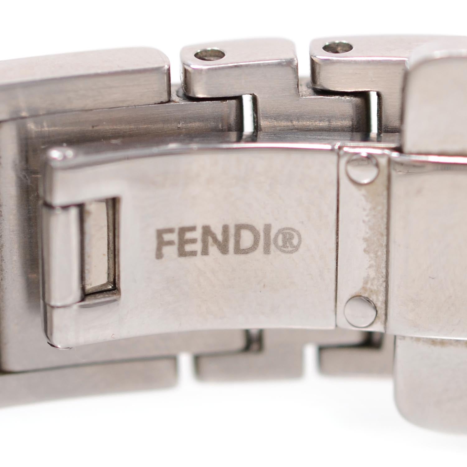 Fendi Stainless Steel Diamond Pave 18mm Quartz Watch 5 of 8