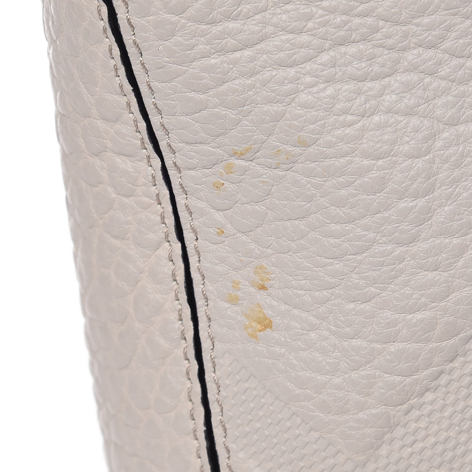 Burberry Heritage Grain Check Embossed Medium Dewsbury Tote Stone White 10 of 11