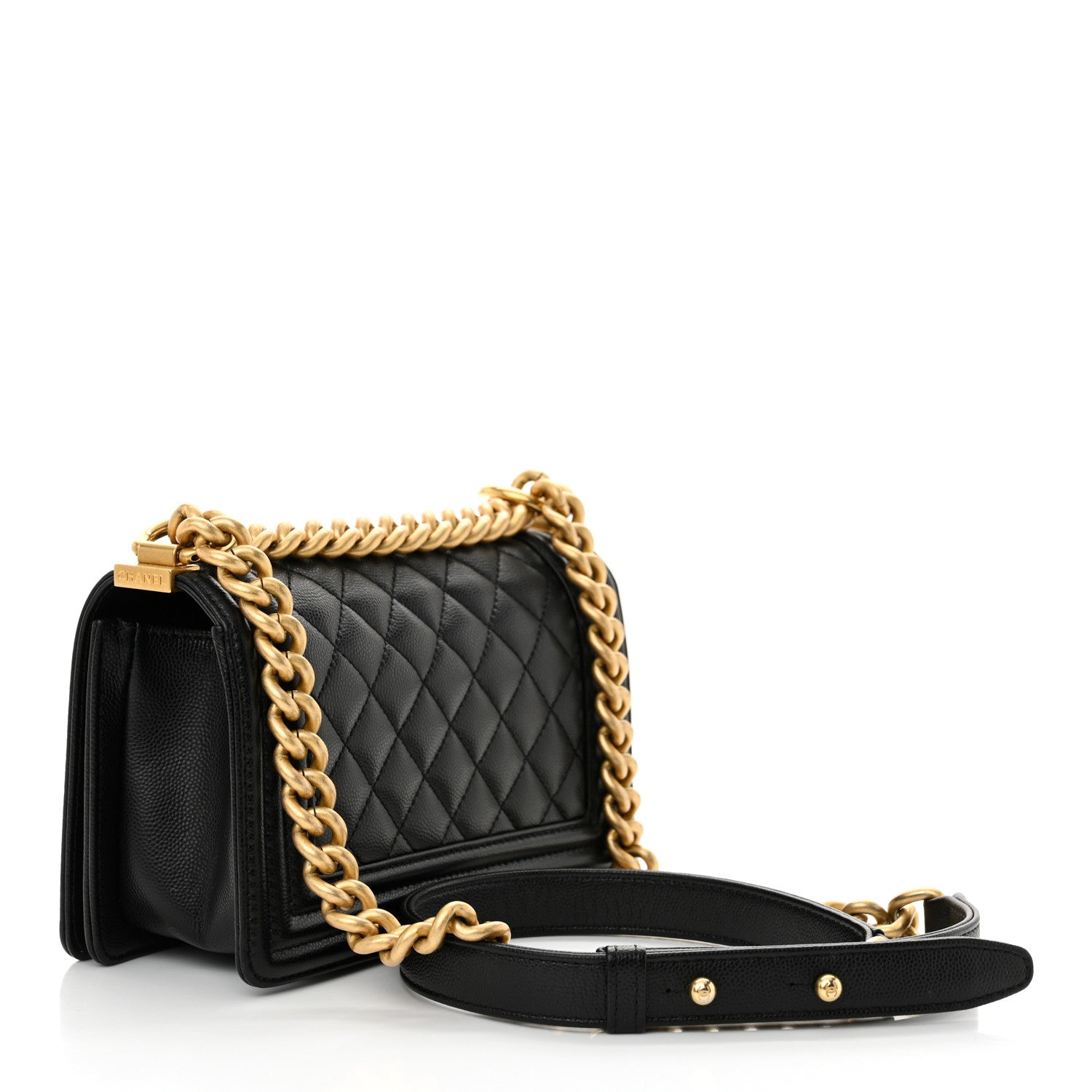 Chanel Caviar Quilted Small Boy Flap Black 2 of 14