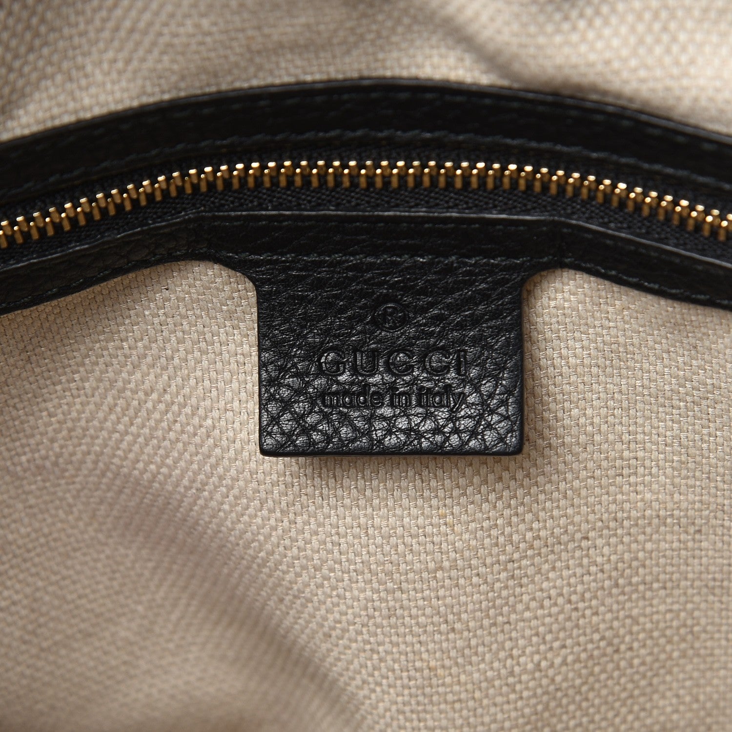 Gucci Pebbled Calfskin Medium Soho Chain Shoulder Bag Black 6 of 8