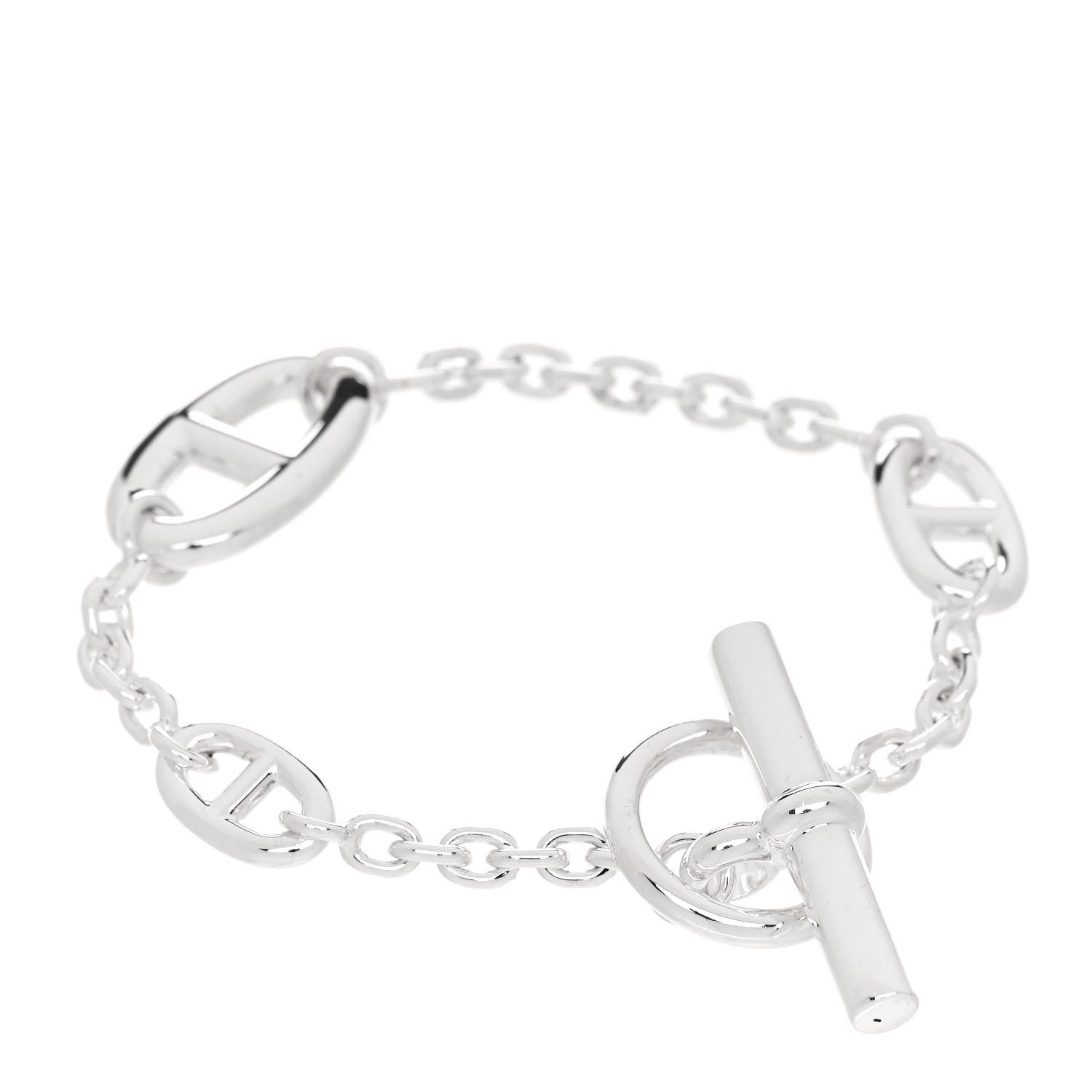 Hermes Sterling Silver Farandole Bracelet ST 1 of 4