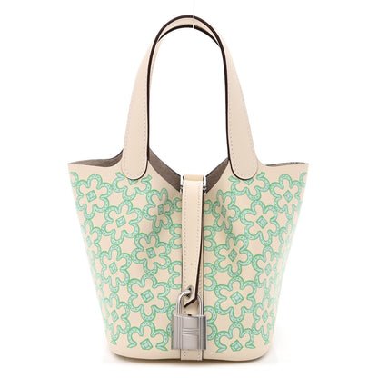 Hermes Swift Micro Lucky Daisy Picotin Lock Nata Vert 1 of 11