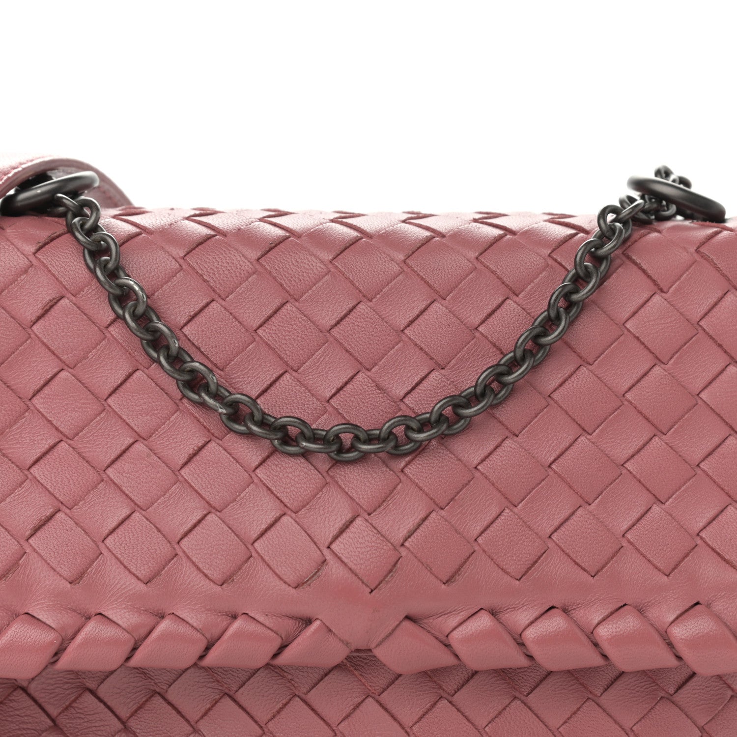 Bottega Veneta Nappa Intrecciato Baby Olimpia Shoulder Bag Rose Pink 7 of 9
