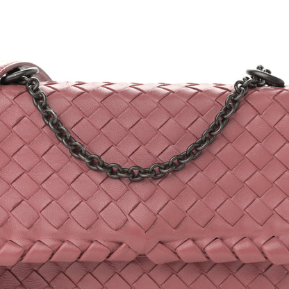 Bottega Veneta Nappa Intrecciato Baby Olimpia Shoulder Bag Rose Pink 7 of 9