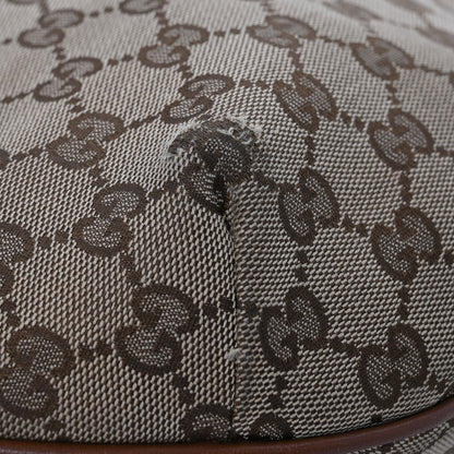 Gucci Monogram Medium Half Moon Hobo Brown 16 of 18