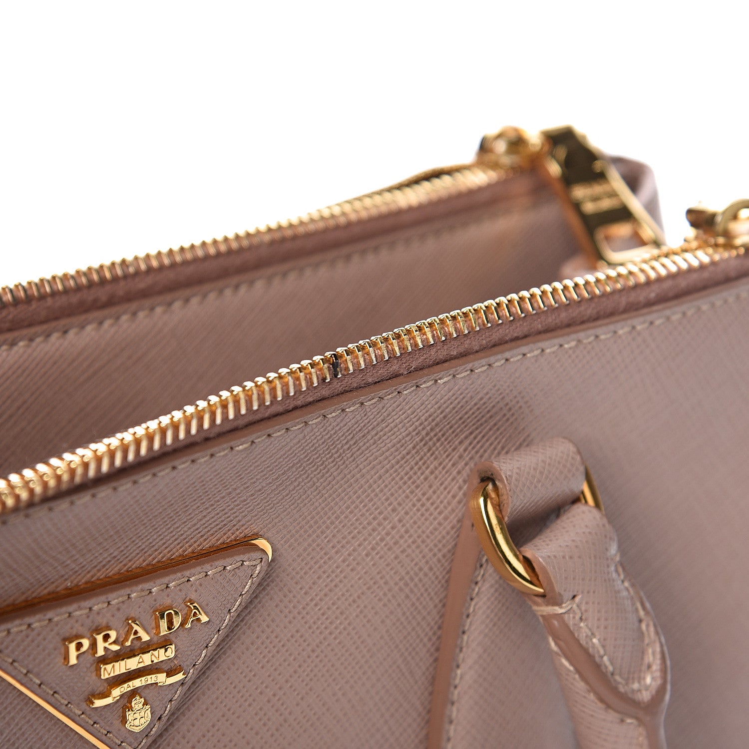 Prada Saffiano Small Galleria Double Zip Tote Cammeo 8 of 12