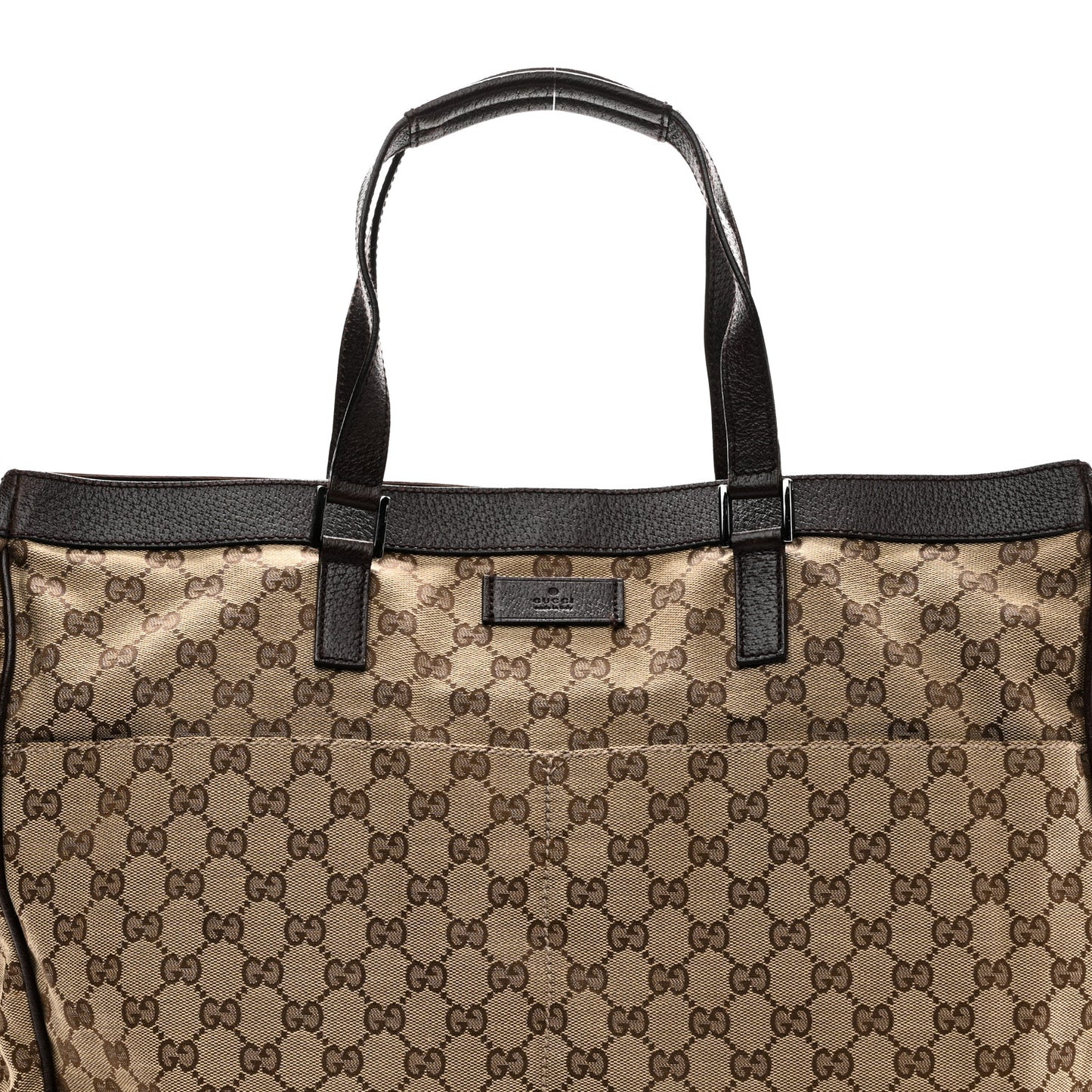 Soft GG Supreme Monogram Tote Dark Brown