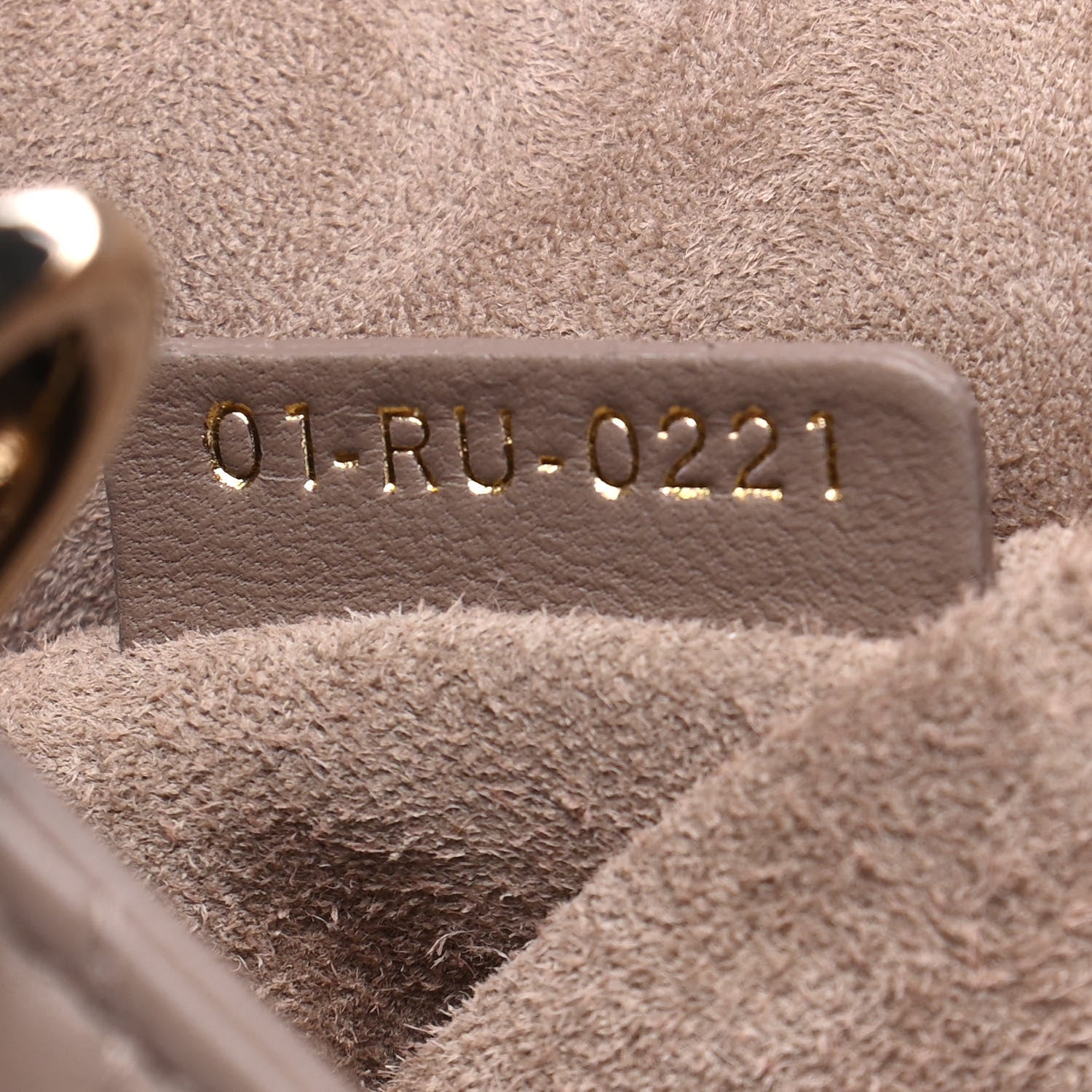 Christian Dior Lambskin Cannage Small My ABCDior Lady Dior Taupe 7 of 9