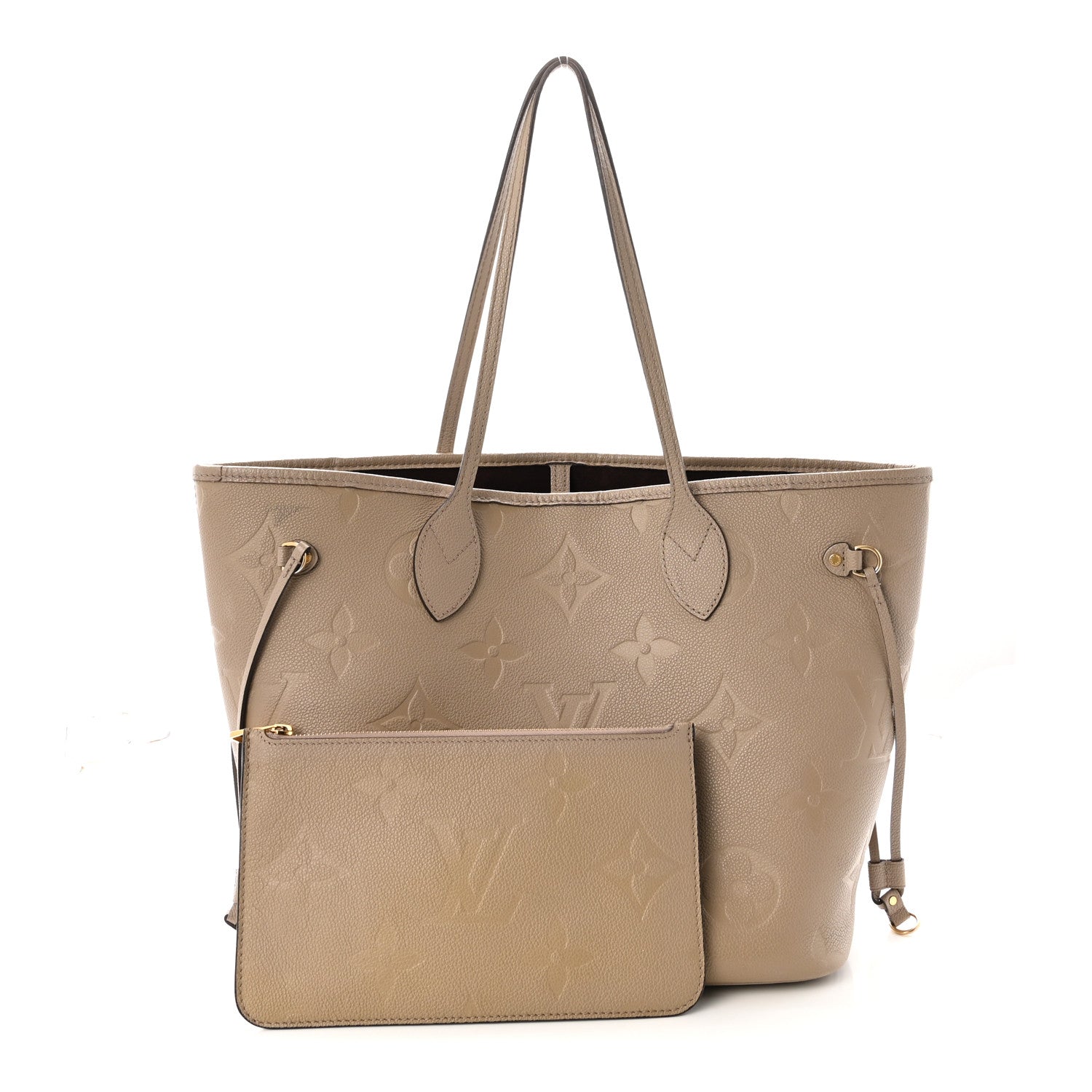 Louis Vuitton Empreinte Monogram Giant Neverfull MM Tourterelle 3 of 10