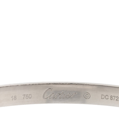Cartier 18K White Gold LOVE Bracelet 18 3 of 8
