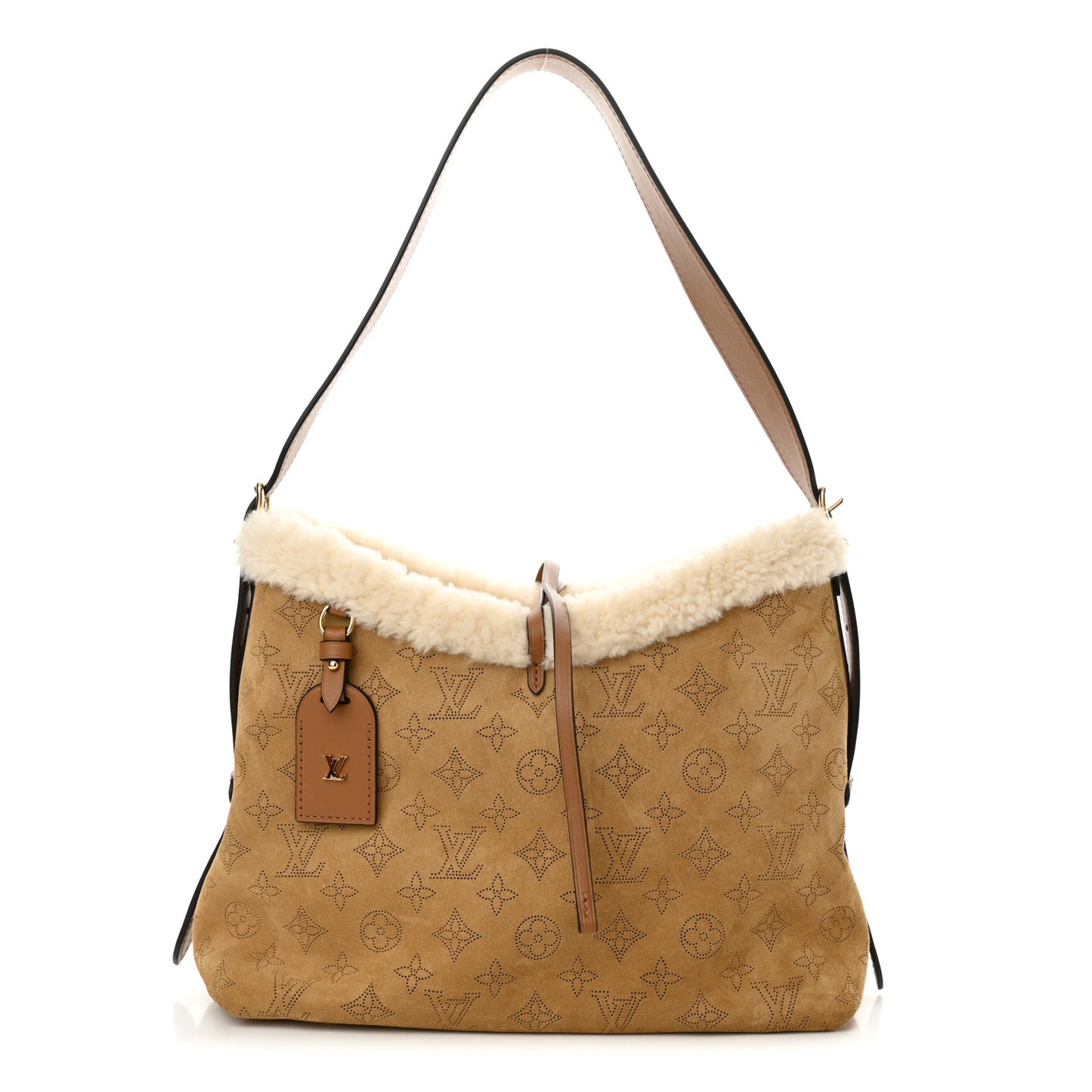 Suede Mahina CarryAll PM Beige