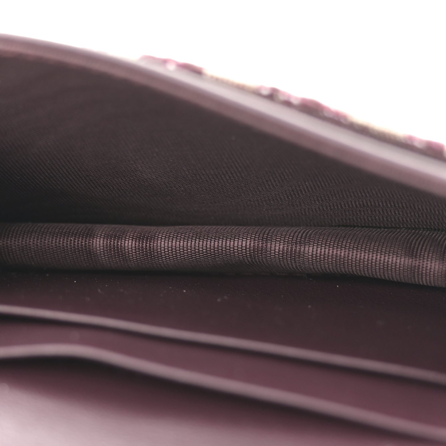Oblique Saddle Card Holder Bordeaux