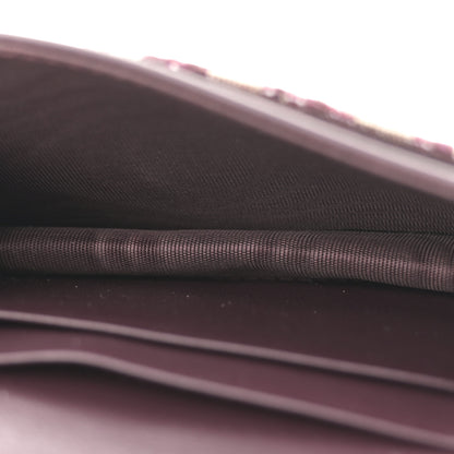 Christian Dior Oblique Saddle Card Holder Bordeaux 5 of 8