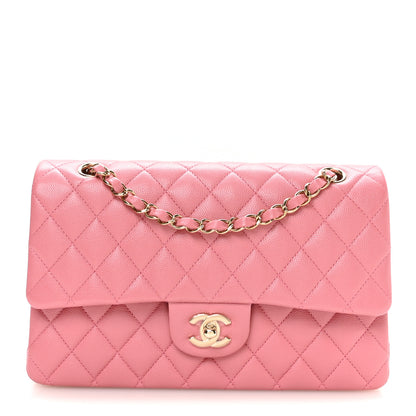 Chanel Caviar Quilted Medium Double Flap Pink 1 of 10
