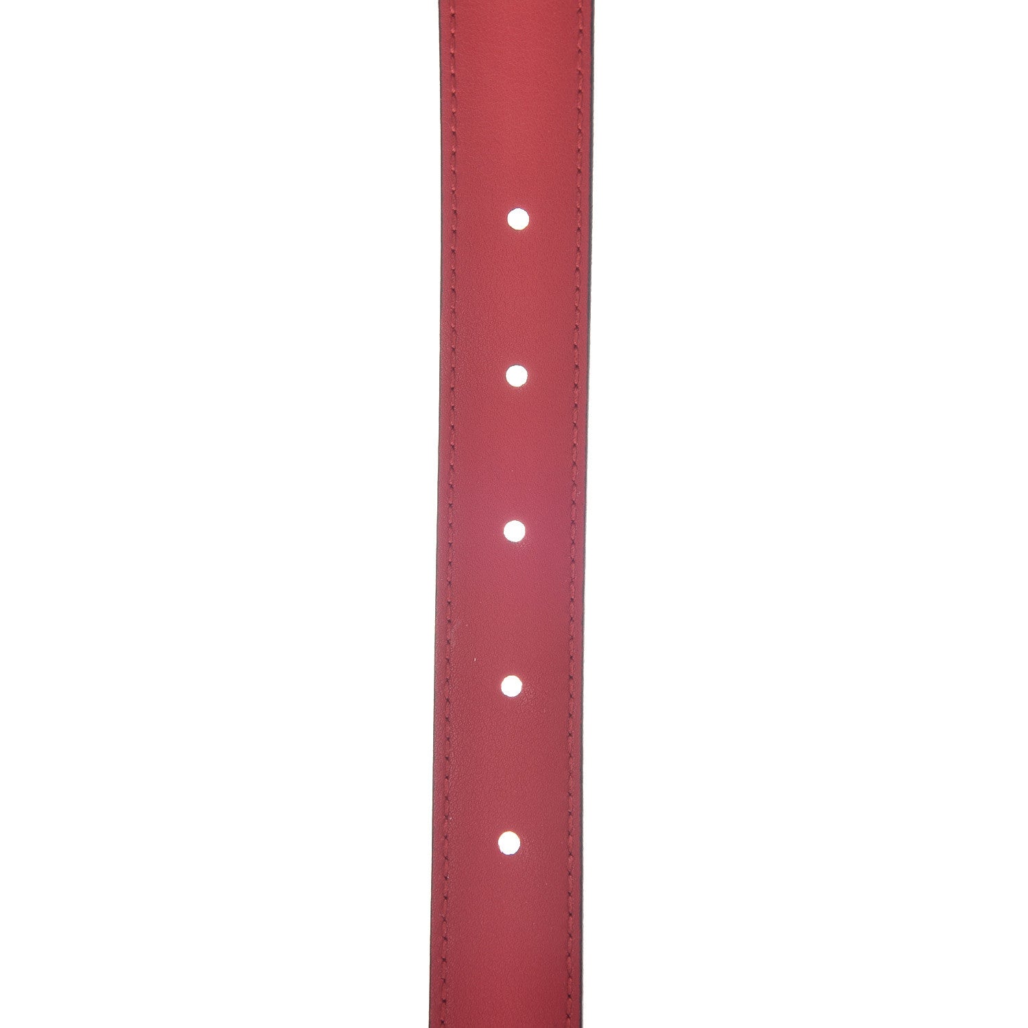 Gucci Moon Calfskin Torchon Double G 25mm Belt 80 32 Hibiscus Red 7 of 7