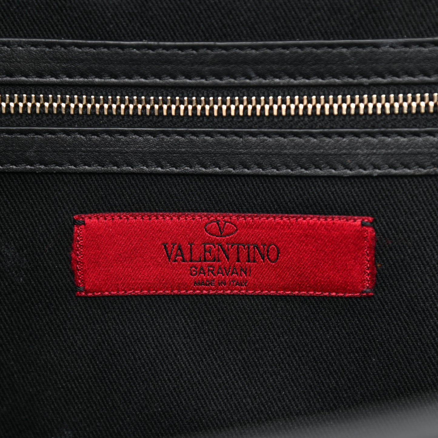 Vitello Medium Glam Lock Rockstud Flap Black