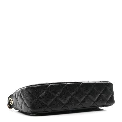 Chanel Caviar Quilted Purse With Chain Black 4 of 10