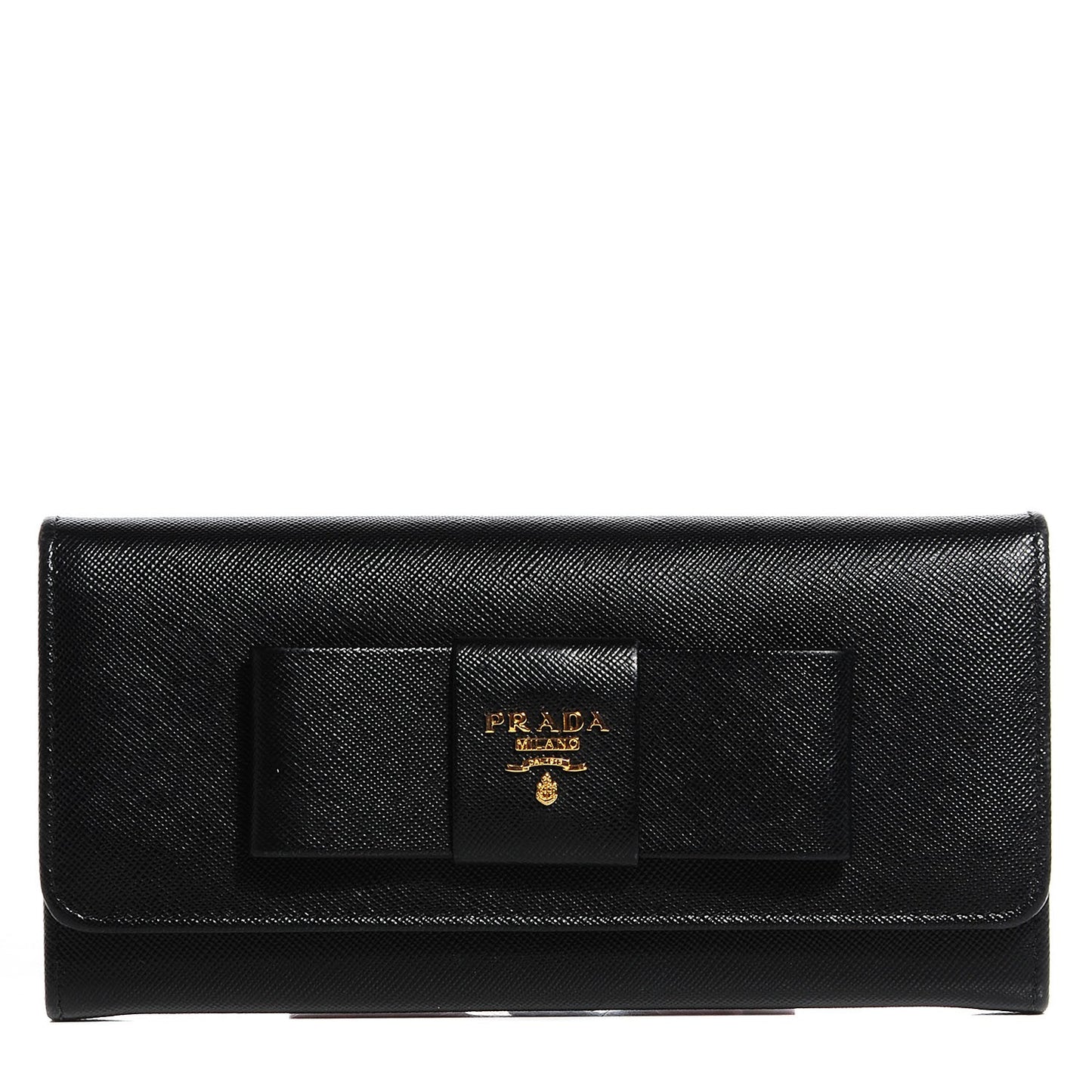 Saffiano Bow Wallet Nero Black
