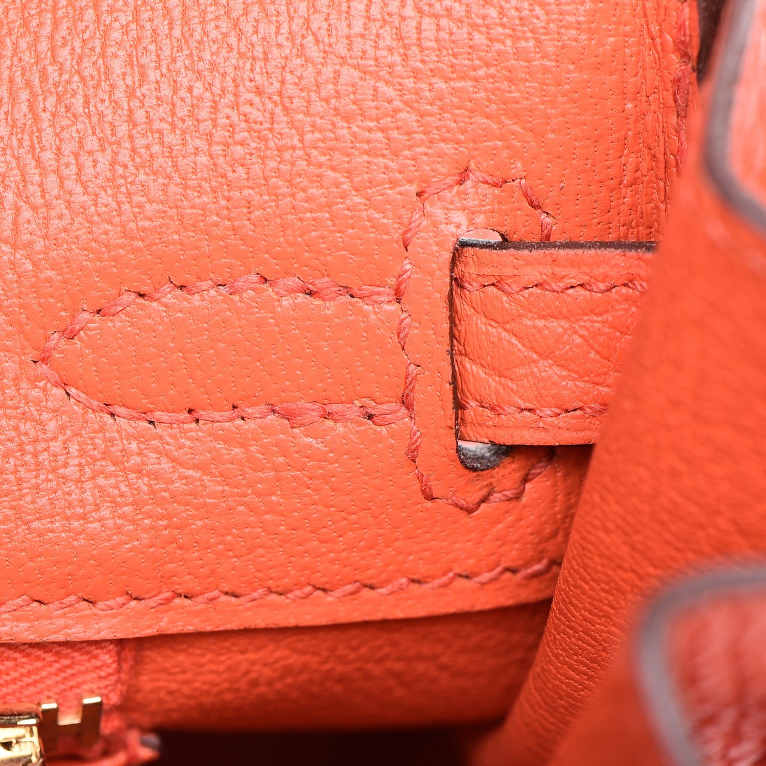 Hermes Taurillon Clemence Birkin 25 Orange Poppy 10 of 25