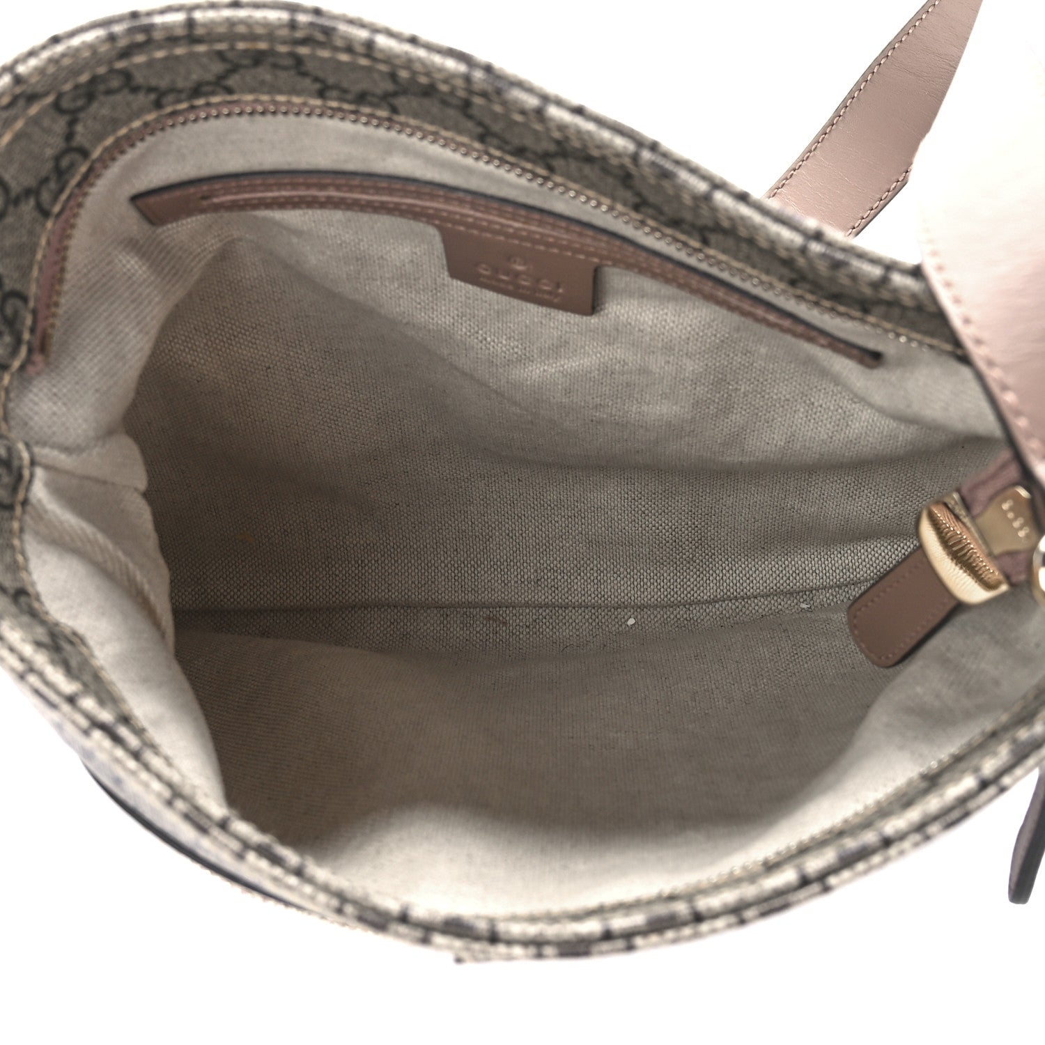 Gucci GG Supreme Monogram Small Flat Messenger Bag Light Brown 5 of 13