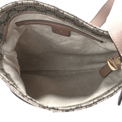 Gucci GG Supreme Monogram Small Flat Messenger Bag Light Brown 5 of 13