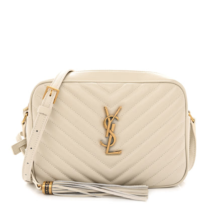 Saint Laurent Calfskin Matelasse Monogram Lou Camera Bag Crema Soft 1 of 10