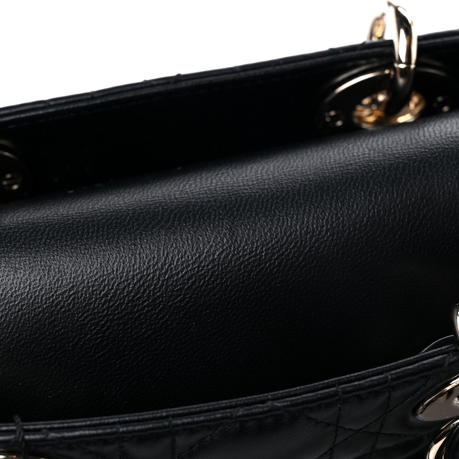 Christian Dior Lambskin Cannage Medium Lady D-Joy Black 10 of 10