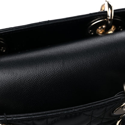Christian Dior Lambskin Cannage Medium Lady D-Joy Black 10 of 10