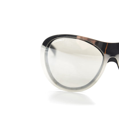 Chanel Clip On Sunglasses 71230 Mirror Grey Black 7 of 10