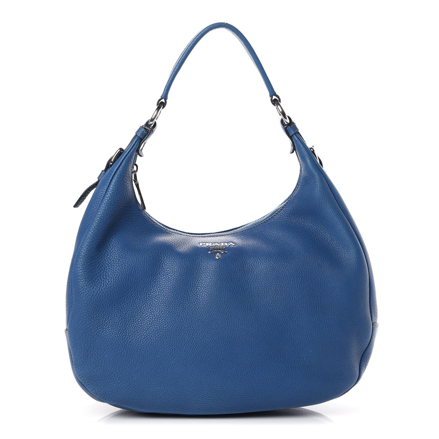 Prada Vitello Daino Hobo Cobalto 1 of 8