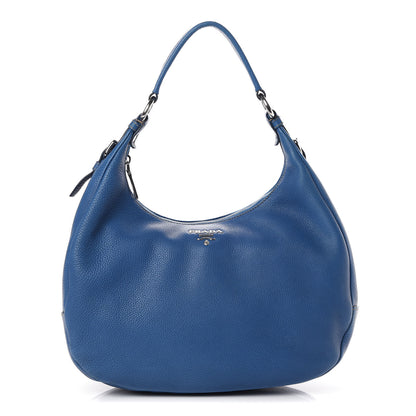 Prada Vitello Daino Hobo Cobalto 1 of 8