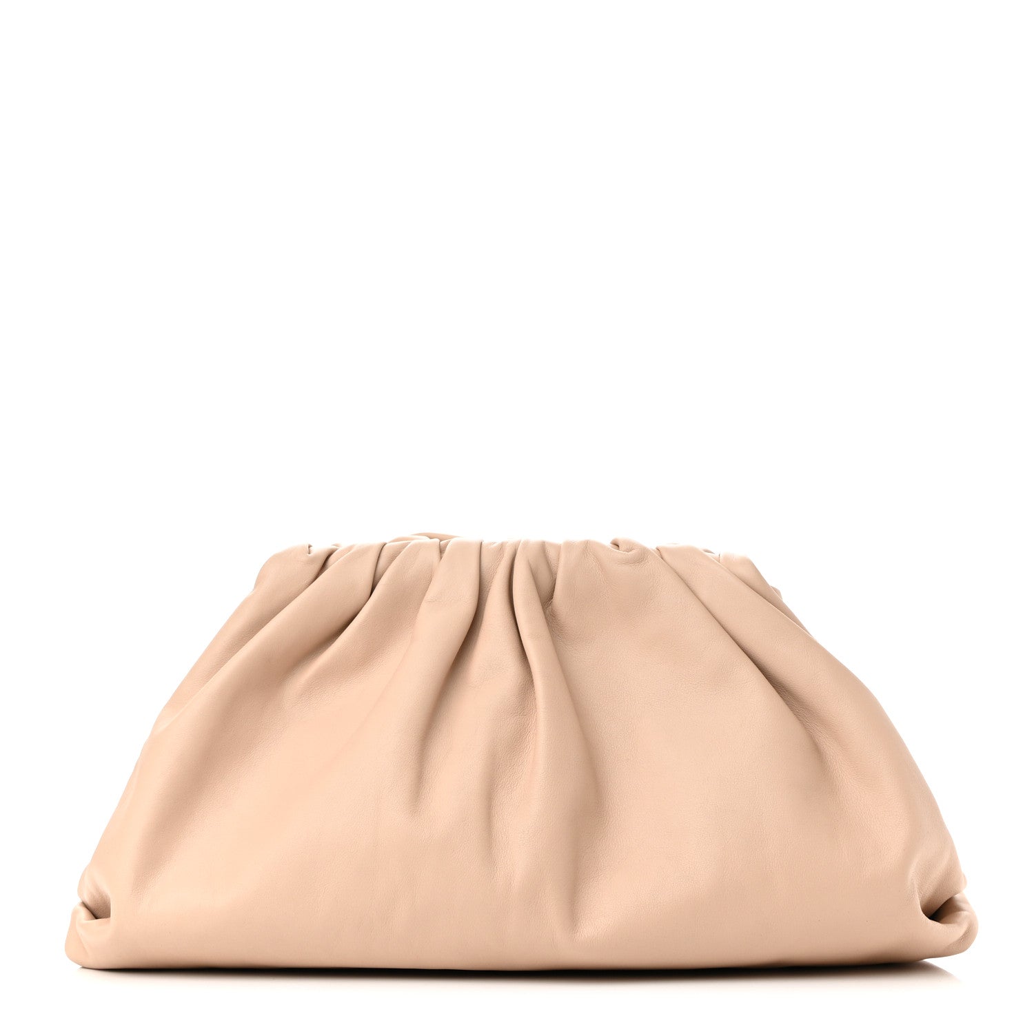 Bottega Veneta Smooth Butter Calf The Pouch Oversized Clutch Nude 1 of 10