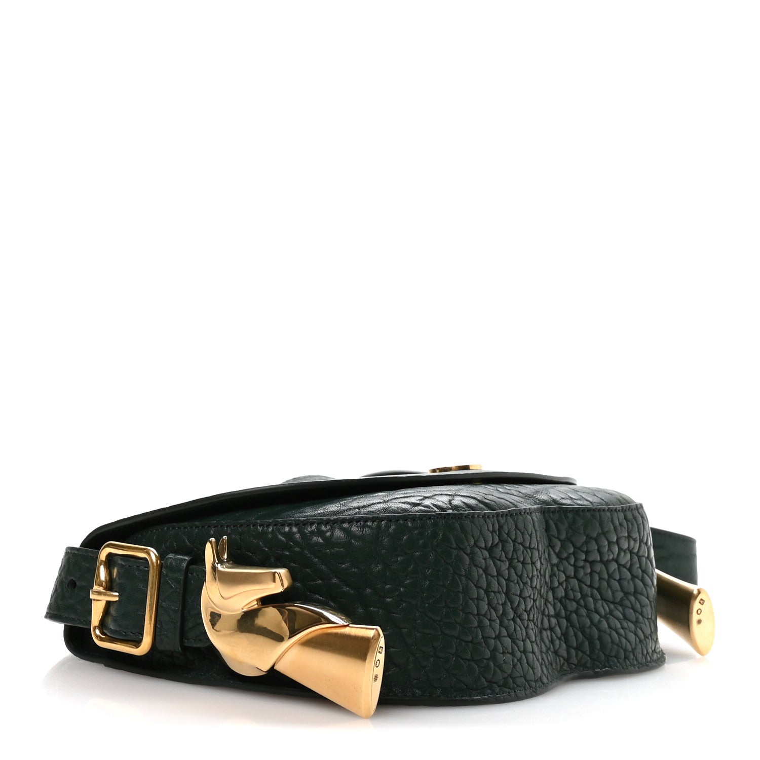 Burberry Grain Calfskin Small Chess Satchel Bag Vine 4 of 10