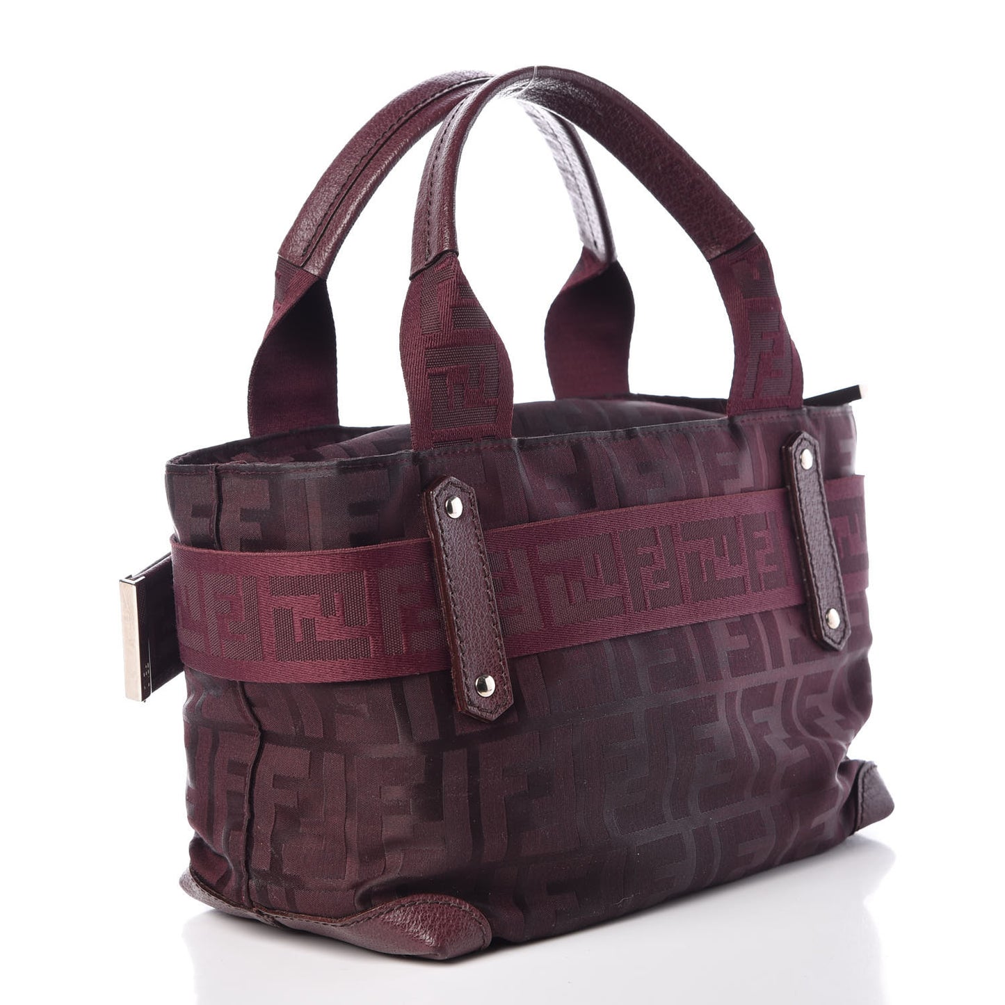 Zucca Cinghiale Medium Zip Code Shopping Tote Purple