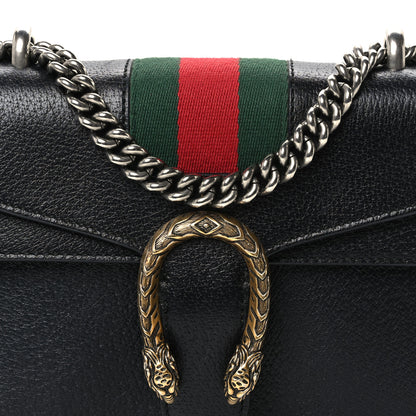 Gucci Calfskin Web Mini Dionysus Shoulder Bag Black 9 of 11