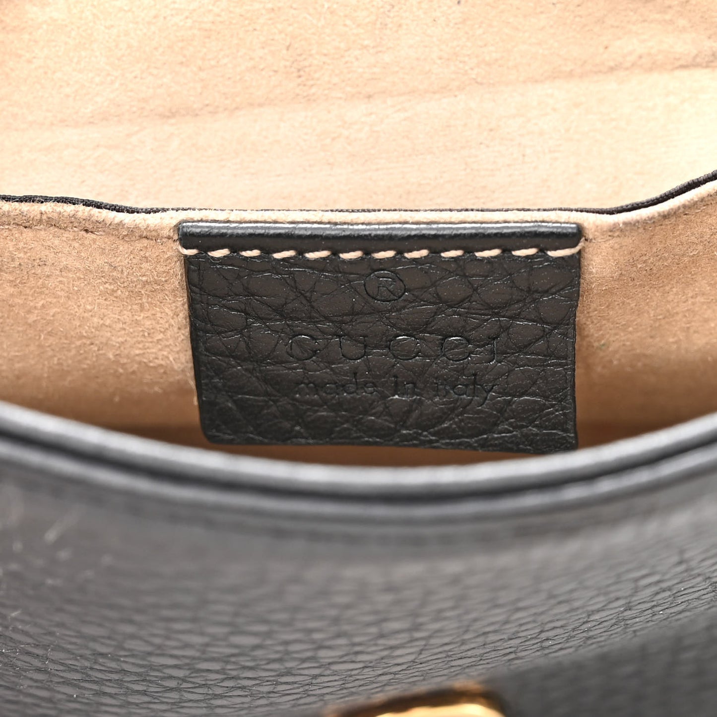 Pebbled Calfskin Small 1973 Chain Shoulder Bag Black