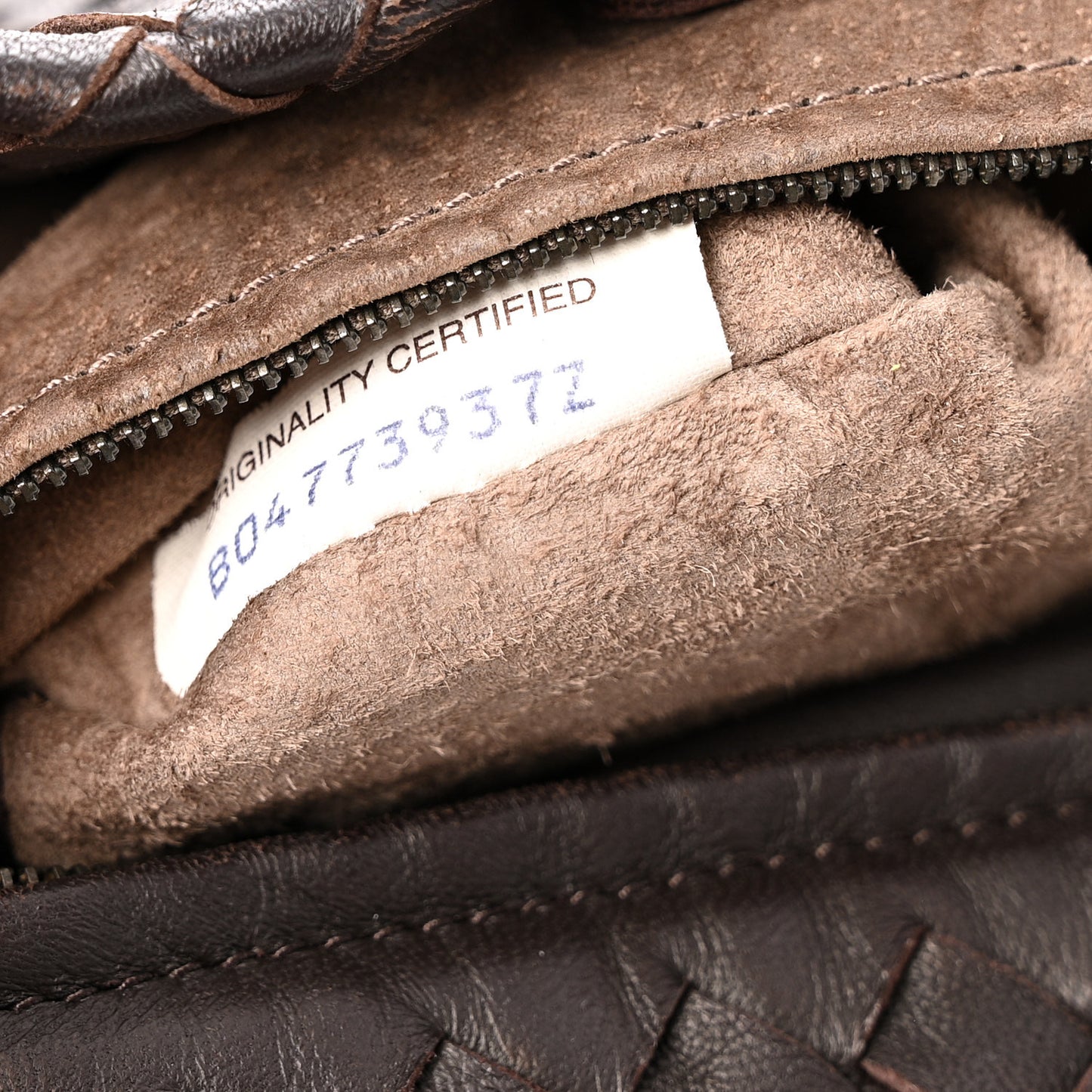 Nappa Intrecciato Garda Bag Ebano